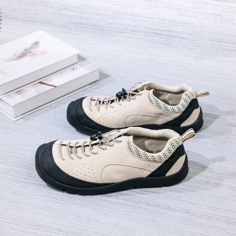 Pantofi de munte unisex din piele de suede, cu șireturi în față, talpă plată, potriviți pentru toate anotimpurile, model 2267 a doua generație