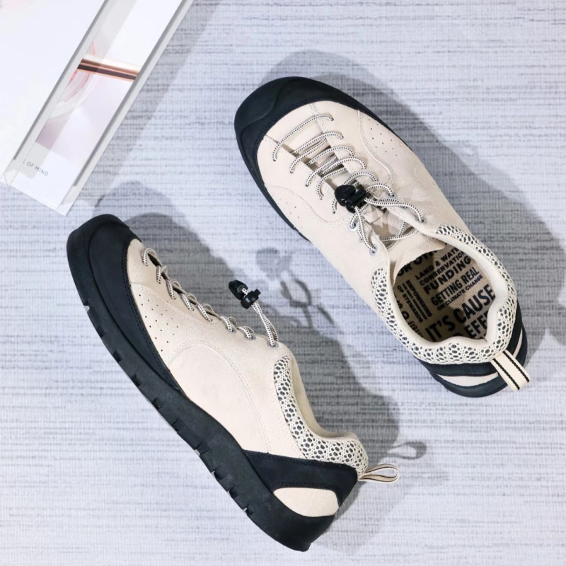 Pantofi de munte unisex din piele de suede, cu șireturi în față, talpă plată, potriviți pentru toate anotimpurile, model 2267 a doua generație