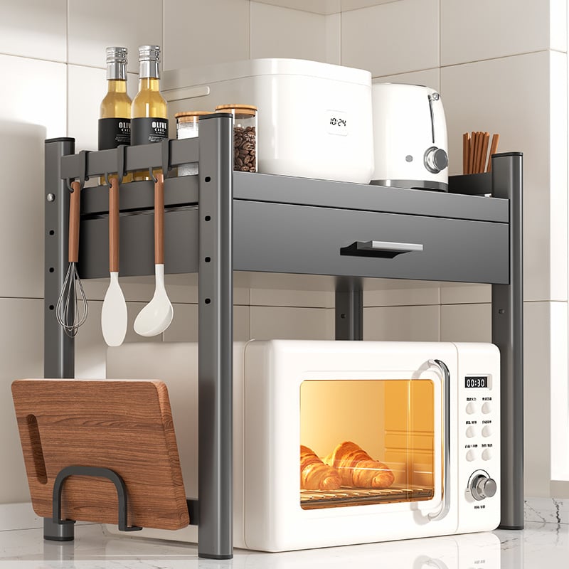 Polica za mikrovalnu pećnicu i kuhinjsko skladište, višestruke namjene, od karbonskog čelika, marke Five run