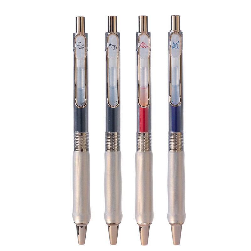 Heshuo Student αναδιπλούμενο στυλό gel, ανθεκτικό σε πτώσεις σχέδιο, μεταλλική μυτερή άκρη, πλαστικό περίβλημα, γρήγορα στεγνώνει μελάνι, για εξετάσεις