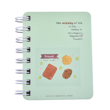 Hey Mi Bear Coil Book — Mini karikaturna bilježnica, 80 stranica, papir 70 g/m²