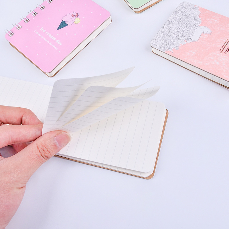 Hey Mi Bear Coil Book — Mini karikaturna bilježnica, 80 stranica, papir 70 g/m²