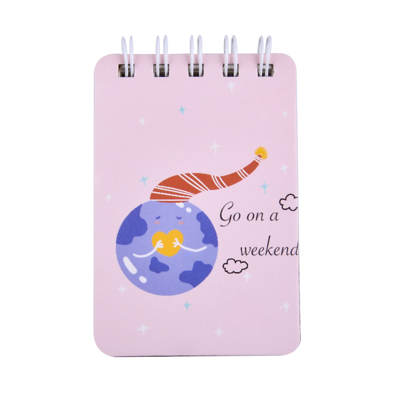 Hey Mi Bear Coil Book — Mini karikaturna bilježnica, 80 stranica, papir 70 g/m²