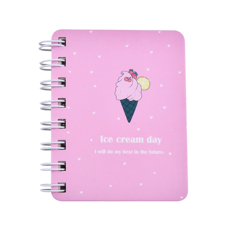 Hey Mi Bear Coil Book — Mini karikaturna bilježnica, 80 stranica, papir 70 g/m²