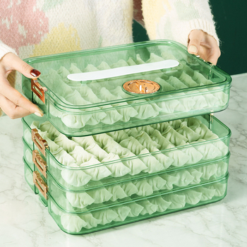 Kutija za knedle s kineskim dizajnom, plastika za hranu, skladištenje i očuvanje svježine