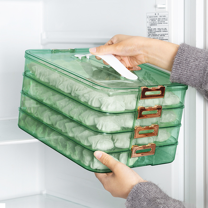 Kutija za knedle s kineskim dizajnom, plastika za hranu, skladištenje i očuvanje svježine