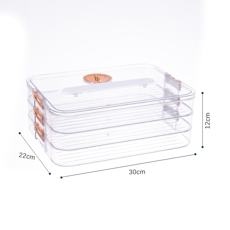 Kutija za knedle s kineskim dizajnom, plastika za hranu, skladištenje i očuvanje svježine