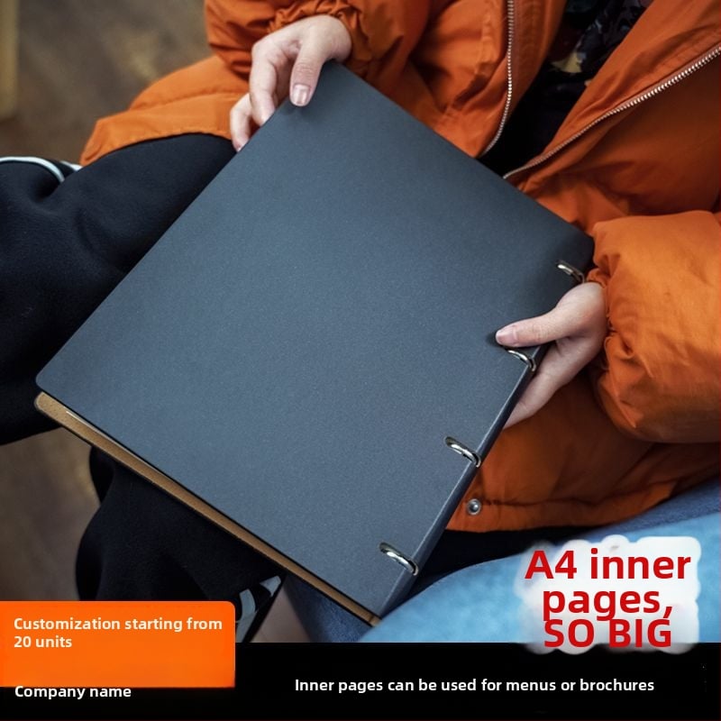 Bilježnica s vezom tip binder, kožni omot nije prisutan, papir od drvne pulpe 75 g, japanski/korejski stil