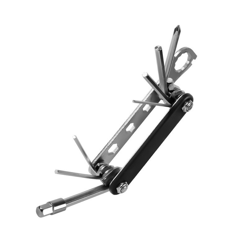 Set de unelte pentru reparații bicicletă, trusa de chei multifuncțională, 15-in-1 / 16-in-1, metal, brand Jielun