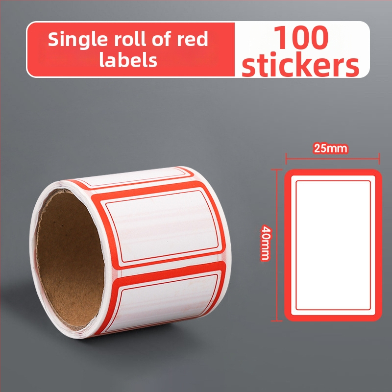 Fire rolo samoljepljive etikete – ručno napisane identifikacijske naljepnice, PVC materijal, 1000 naljepnica po roli