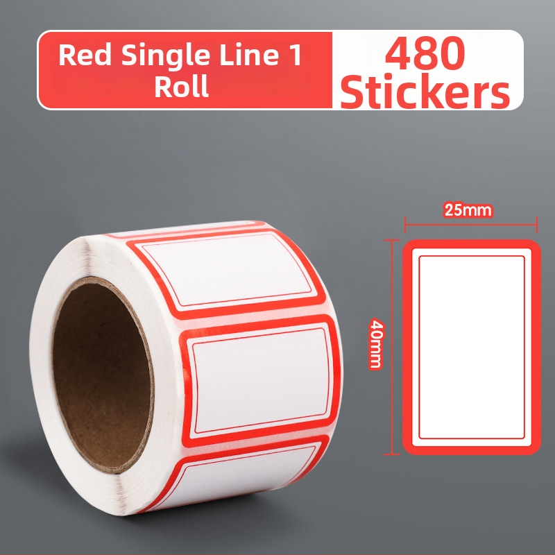 Fire rolo samoljepljive etikete – ručno napisane identifikacijske naljepnice, PVC materijal, 1000 naljepnica po roli