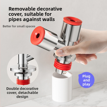 Trostruki odvodnik za balkonsku perilicu i odvod od poda, protiv mirisa, ABS materijal