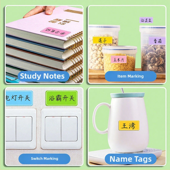 Xlabel Sintetičke papirne etikete – upute etikete, prilagodljive, 6 po stranici