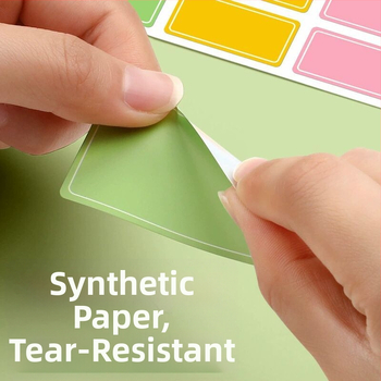 Xlabel Sintetičke papirne etikete – upute etikete, prilagodljive, 6 po stranici