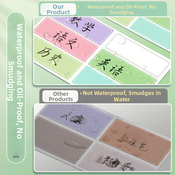 Xlabel Sintetičke papirne etikete – upute etikete, prilagodljive, 6 po stranici