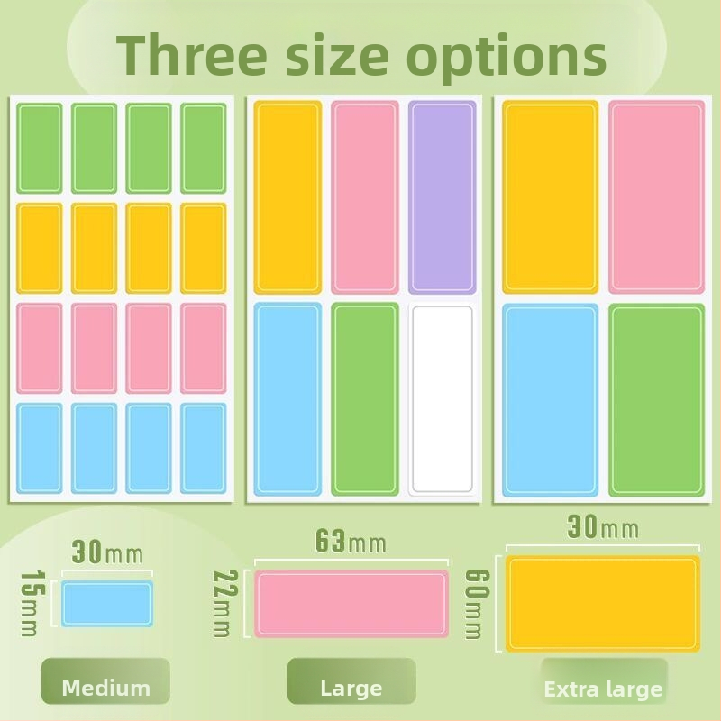 Xlabel Sintetičke papirne etikete – upute etikete, prilagodljive, 6 po stranici