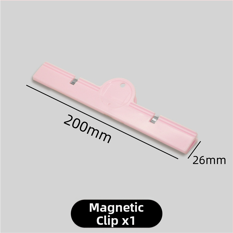 Akrylový klip s magnetom pre dokumenty a tabule, s pevným magnetom