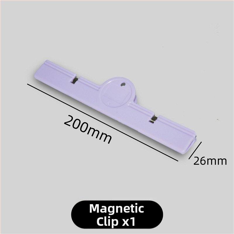 Akrylový klip s magnetom pre dokumenty a tabule, s pevným magnetom
