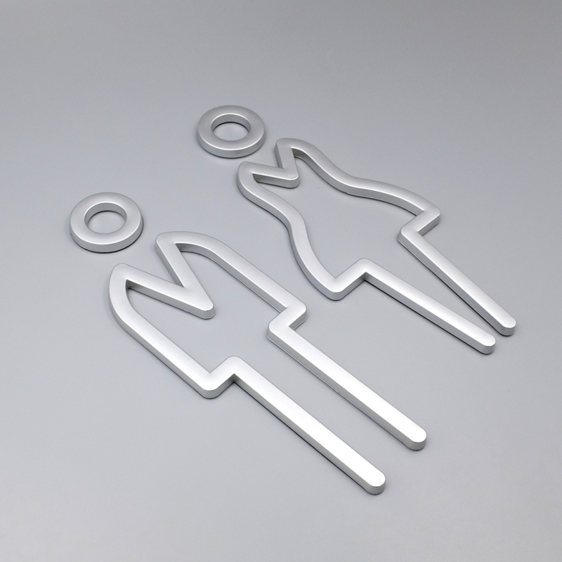 ABS anyagú WC ajtó felirat – biztonság, bútorjelzés, készülékek jelzése, italok