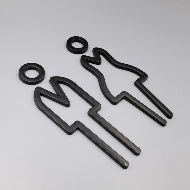 ABS anyagú WC ajtó felirat – biztonság, bútorjelzés, készülékek jelzése, italok