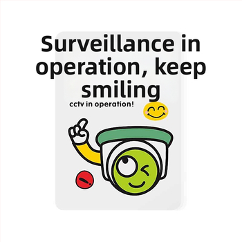 Beilong akrilni znak za zonu nadzora, prilagodljiv, podsjetnik nadzora