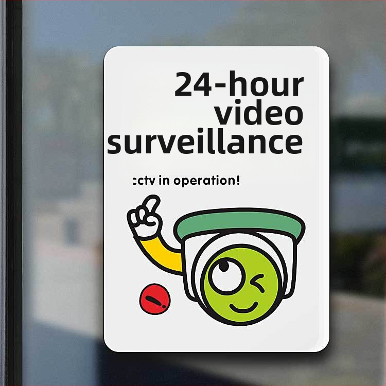 Beilong akrilni znak za zonu nadzora, prilagodljiv, podsjetnik nadzora