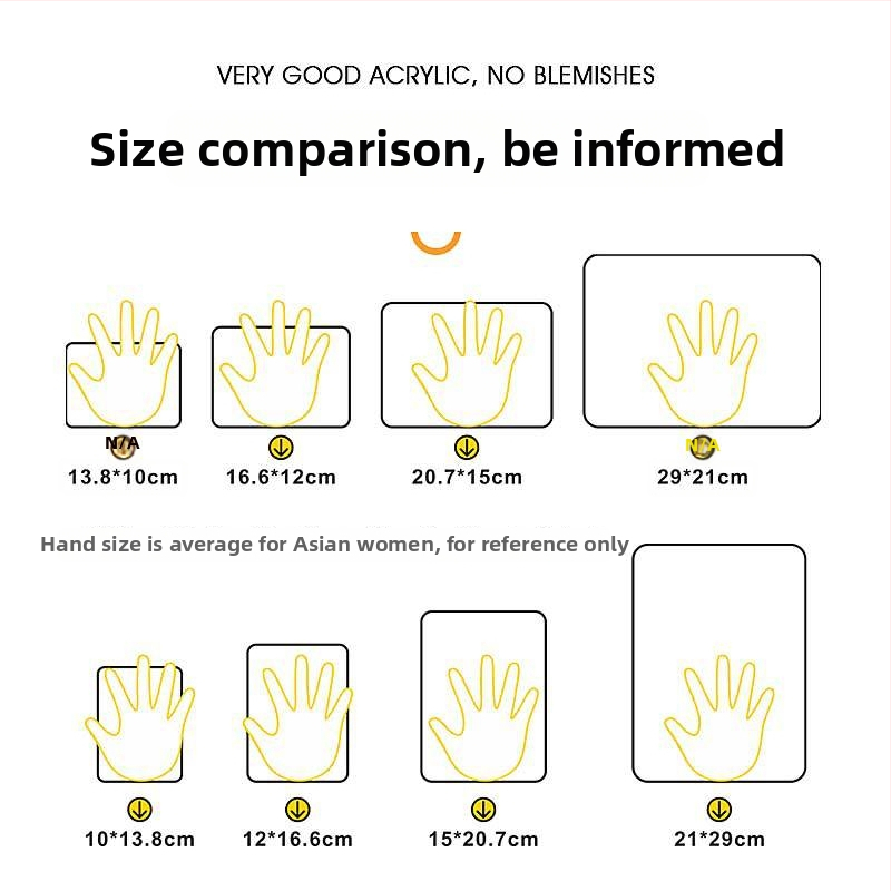 Beilong akrilni znak za zonu nadzora, prilagodljiv, podsjetnik nadzora