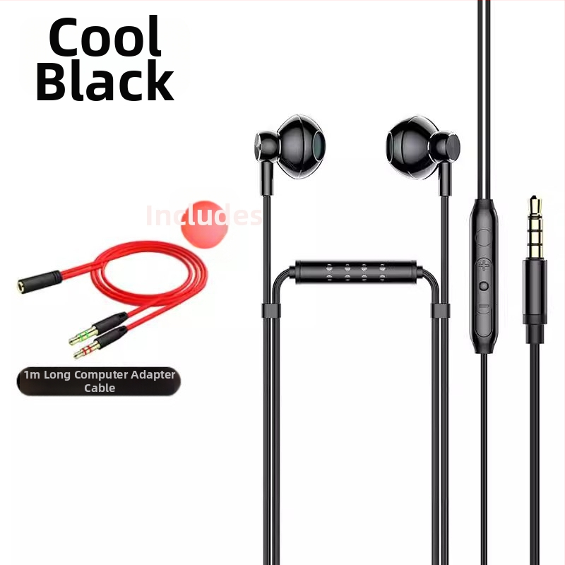 Káblové in-ear slúchadlo pre operátorov zákazníckej podpory so šumu potláčajúcim mikrofónom, univerzálny zdroj zvuku, priame pripojenie