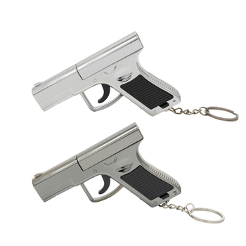 Мини лазерен указател в стил пистолет с COB фенер, 3W, захранван с батерия и ръчно натискане, обхват до 50 м