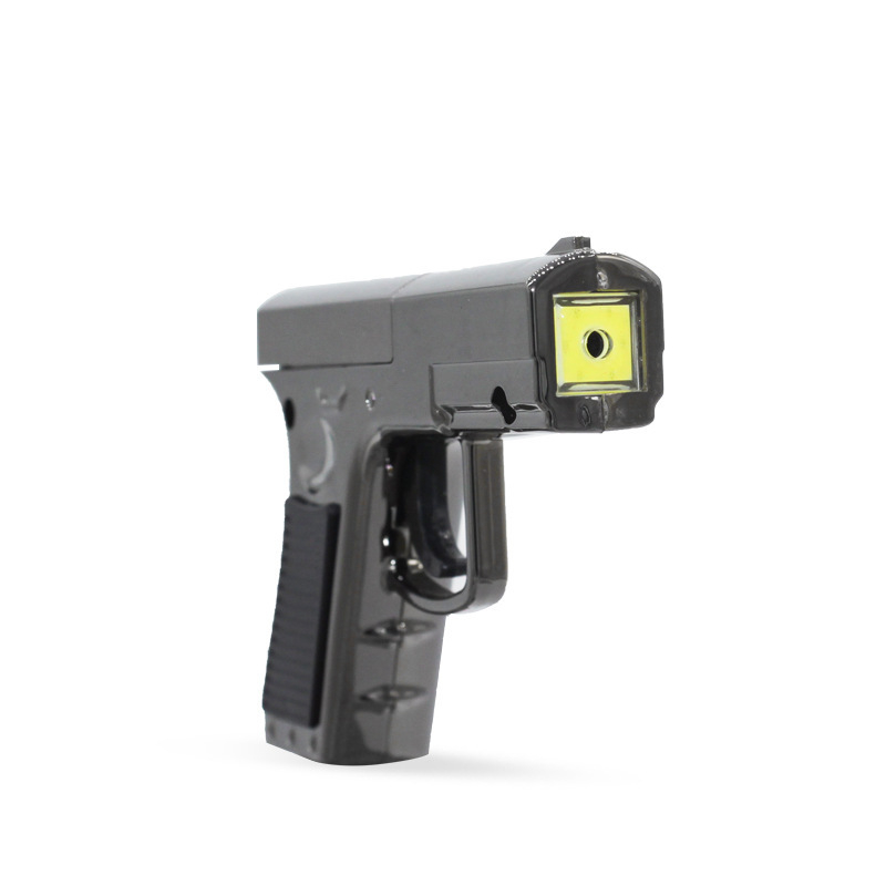 Мини лазерен указател в стил пистолет с COB фенер, 3W, захранван с батерия и ръчно натискане, обхват до 50 м