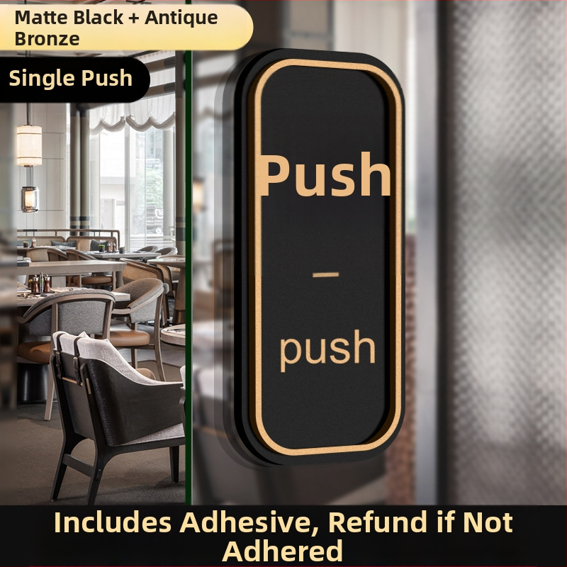 Akrilni znak za klizna vrata Push-Pull | UV tisak | prilagodljiv