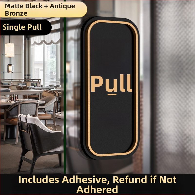 Akrilni znak za klizna vrata Push-Pull | UV tisak | prilagodljiv