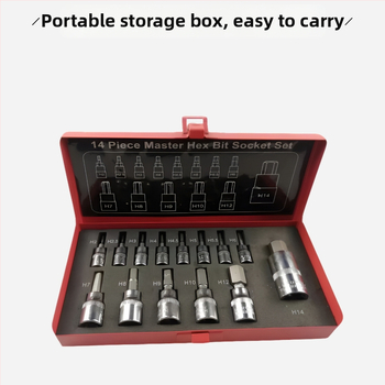 Tx Tools 14-dijelni set s 12-hranima glavama, od Cr-V čelika, za auto popravke i mehaničke radove