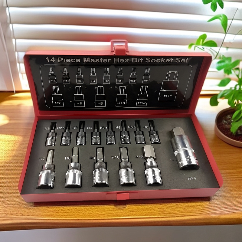 Tx Tools 14-dijelni set s 12-hranima glavama, od Cr-V čelika, za auto popravke i mehaničke radove