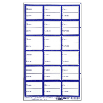 PVC naljepnica za klasifikaciju, pravokutna, model 6327, 0,2 mm, mat površina