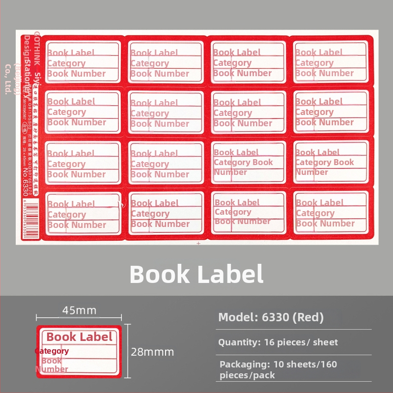 PVC naljepnica za klasifikaciju, pravokutna, model 6327, 0,2 mm, mat površina