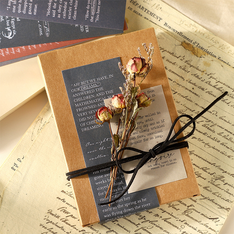 Naljepnice s engleskim fontom za dnevnik – Ketchup Girl B627, retro stil tiska, scrapbooking materijal