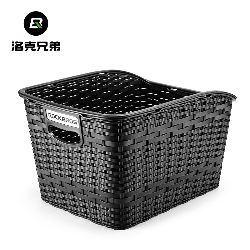 ROCKBROS Coș spate pentru bicicletă de munte – plastic, universal pentru ambele sexe, nu este importat, acceptă mărcile private