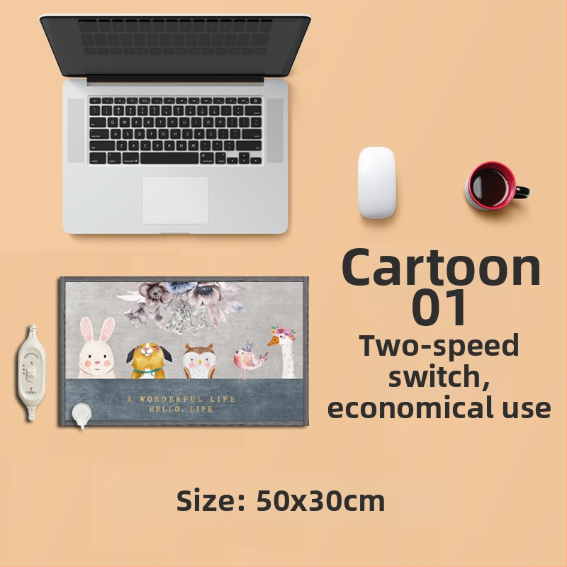 Električni grijaći podložak za stopala ispod radnog stola – USB napajanje, pamuk gornji sloj, grijaća podloga za stopala