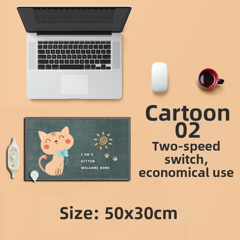 Električni grijaći podložak za stopala ispod radnog stola – USB napajanje, pamuk gornji sloj, grijaća podloga za stopala