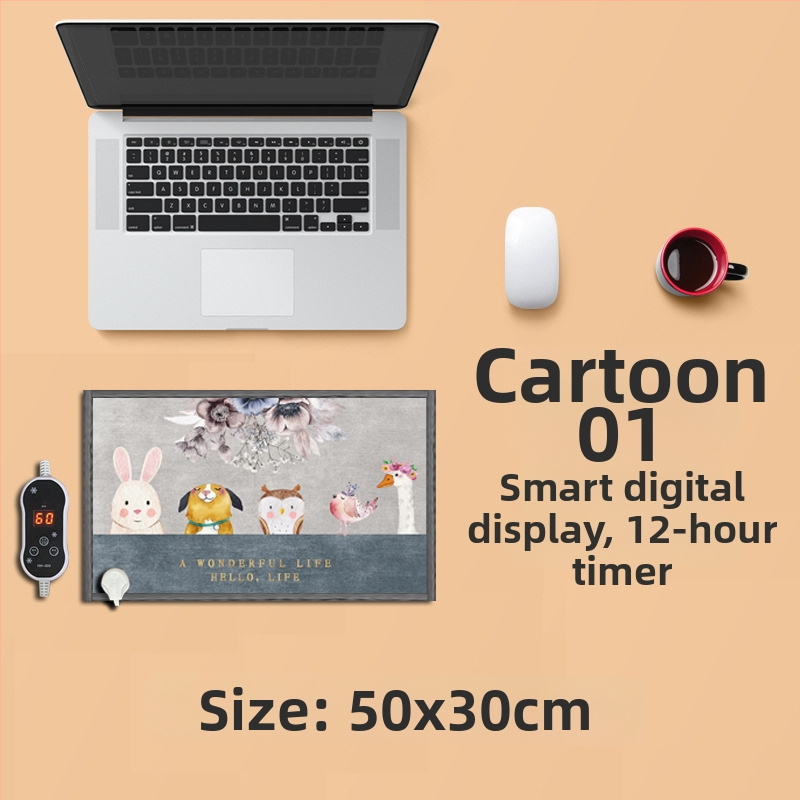 Električni grijaći podložak za stopala ispod radnog stola – USB napajanje, pamuk gornji sloj, grijaća podloga za stopala