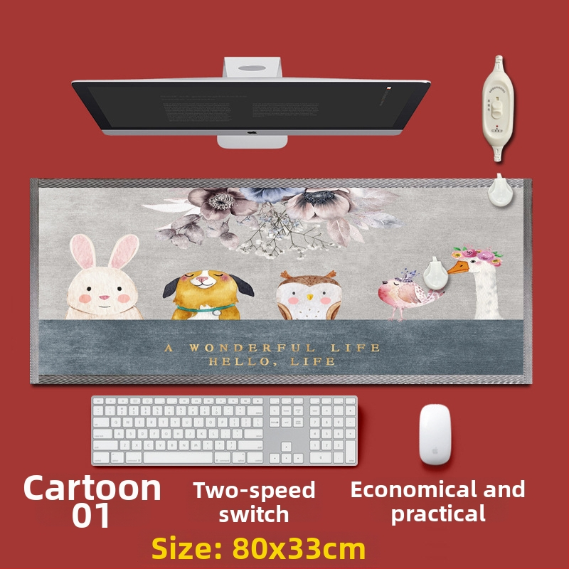 Električni grijaći podložak za stopala ispod radnog stola – USB napajanje, pamuk gornji sloj, grijaća podloga za stopala