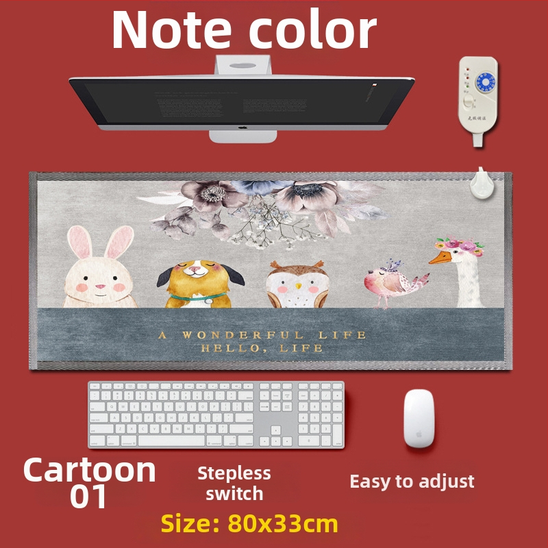 Električni grijaći podložak za stopala ispod radnog stola – USB napajanje, pamuk gornji sloj, grijaća podloga za stopala