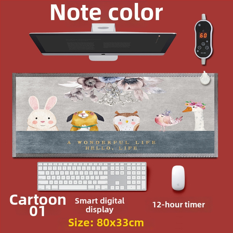 Električni grijaći podložak za stopala ispod radnog stola – USB napajanje, pamuk gornji sloj, grijaća podloga za stopala