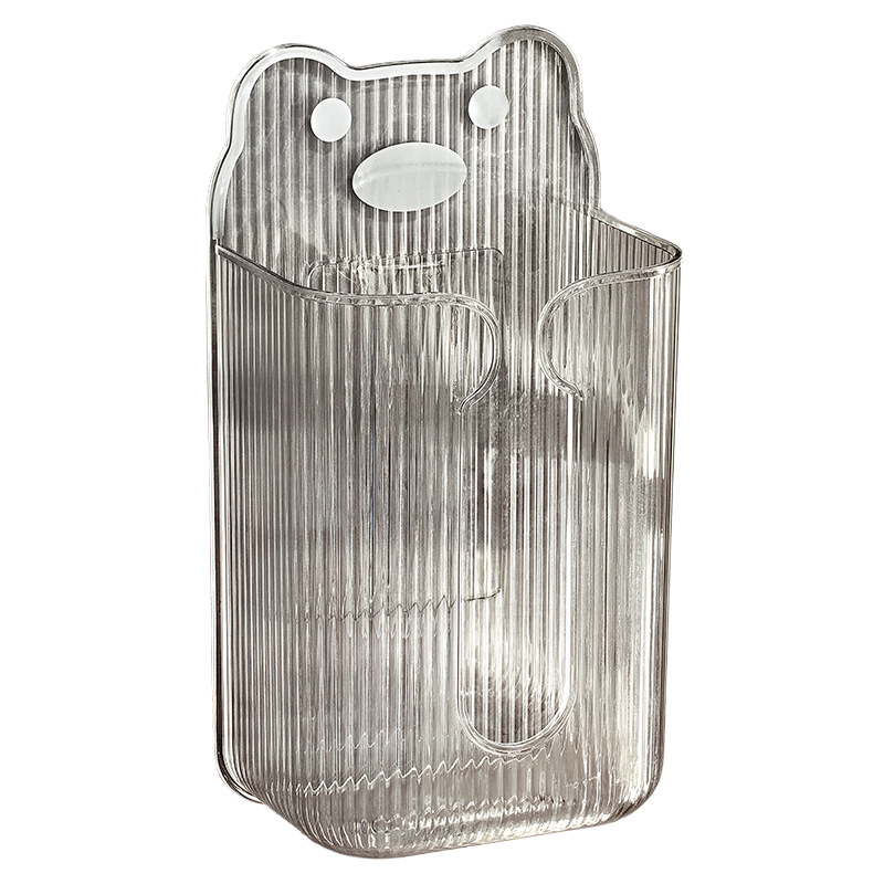 Cutie de șervețele montată pe perete pentru baie cu suport pentru rolul de hârtie — Model DH-1231, stil modern simplu, multifuncțional