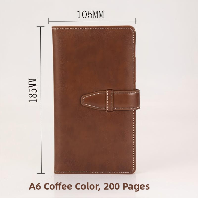 Poslovni bilježnica s prilagođenim logom, korica od umjetne kože, ljepilo povez, Daolin papir, 80 g/m², 100–200 stranica