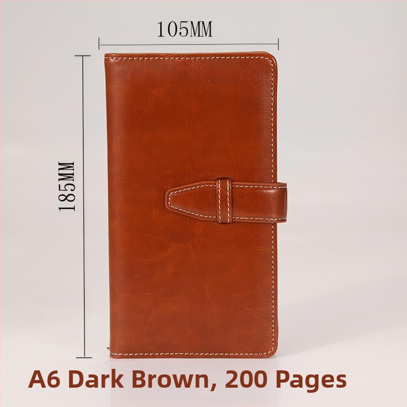 Poslovni bilježnica s prilagođenim logom, korica od umjetne kože, ljepilo povez, Daolin papir, 80 g/m², 100–200 stranica