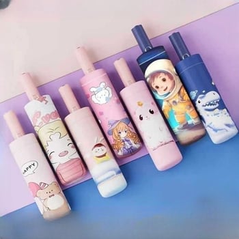 Παιδική ομπρέλα με αντί-ανάκρουση, νανο-υδροφοβικός ιστός, 12 ραβδιά σιλικόον, αλουμινένια λαβή