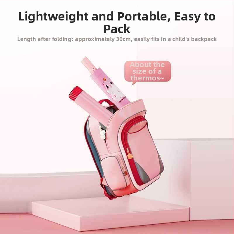 Παιδική ομπρέλα με αντί-ανάκρουση, νανο-υδροφοβικός ιστός, 12 ραβδιά σιλικόον, αλουμινένια λαβή