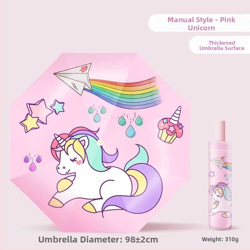 Παιδική ομπρέλα με αντί-ανάκρουση, νανο-υδροφοβικός ιστός, 12 ραβδιά σιλικόον, αλουμινένια λαβή